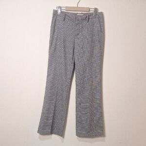 Gap Y2K straight Fit Stretch 8.5" Rise Glen Plaid Straight Leg Pants Size 2